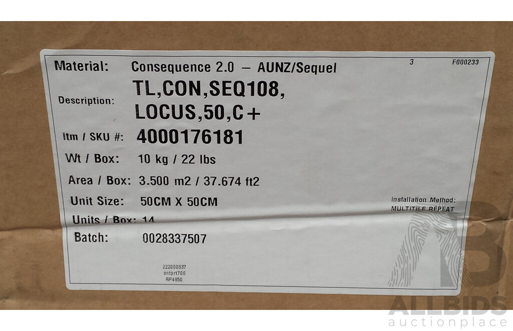 Milliken Ontera Carpet Tiles - 21 Square Meters