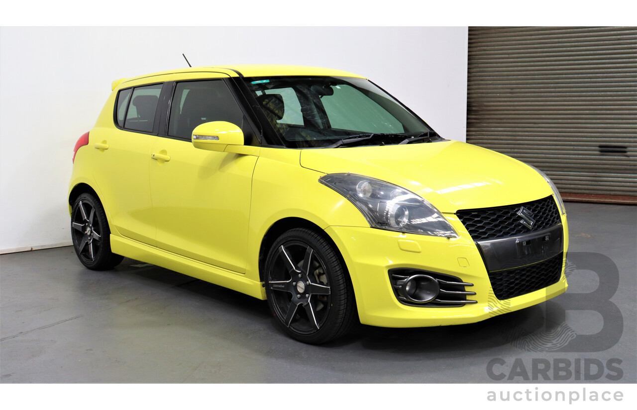 5/2012 Suzuki Swift Sport FZ 5d Hatchback Yellow 1.6L