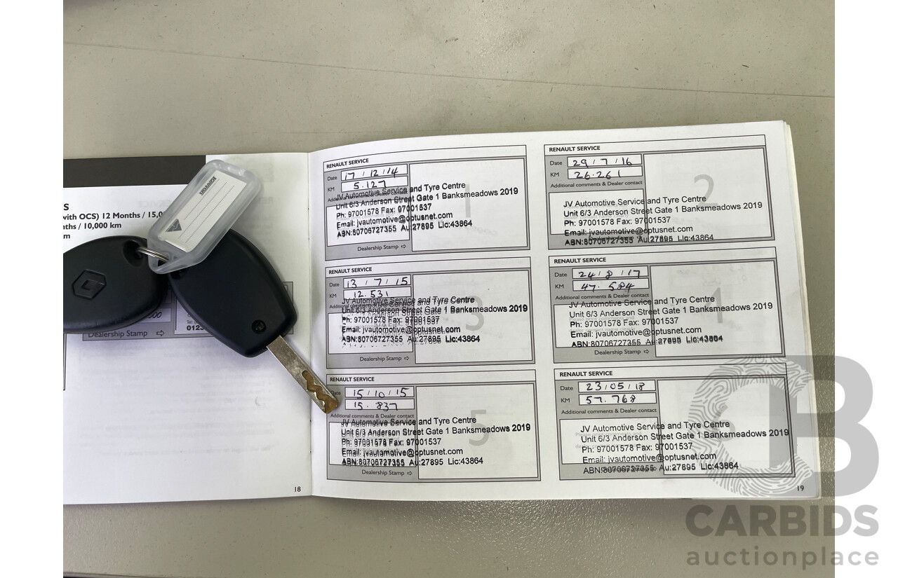 8/2014 Renault Kangoo MAXI X61 MY14 4d Van Silver 1.5L