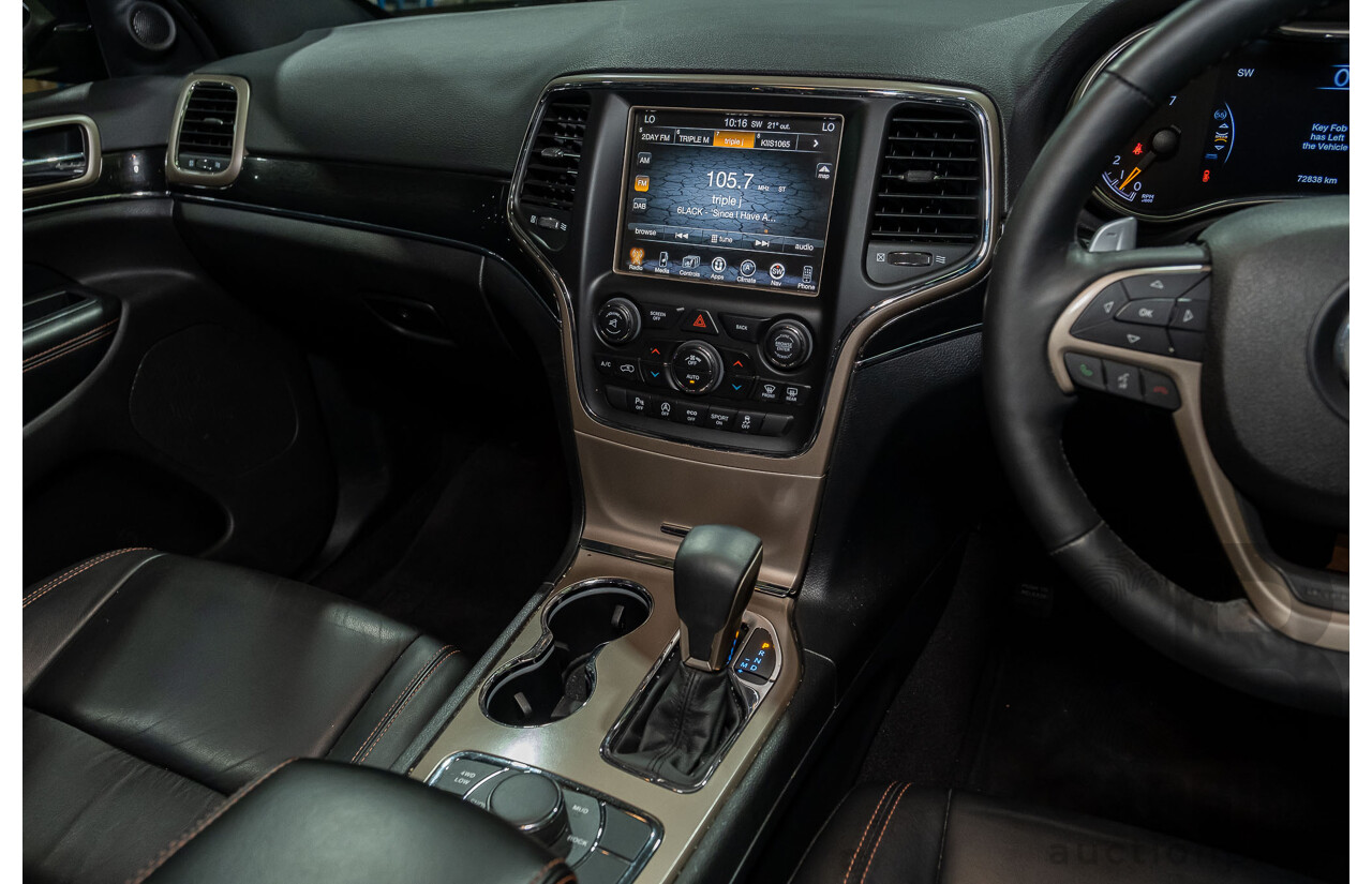 5/2017 Jeep Grand Cherokee Limited (4x4) WK MY15 4d Wagon Black 3.6L