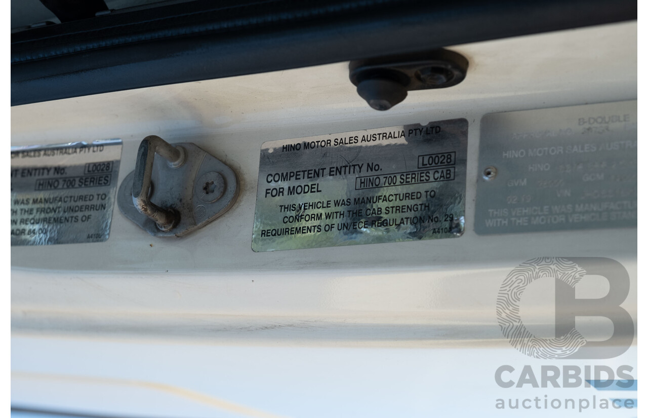 02/2019 Hino SS 2848 700 Series 6x4 Prime Mover Turbo Diesel
