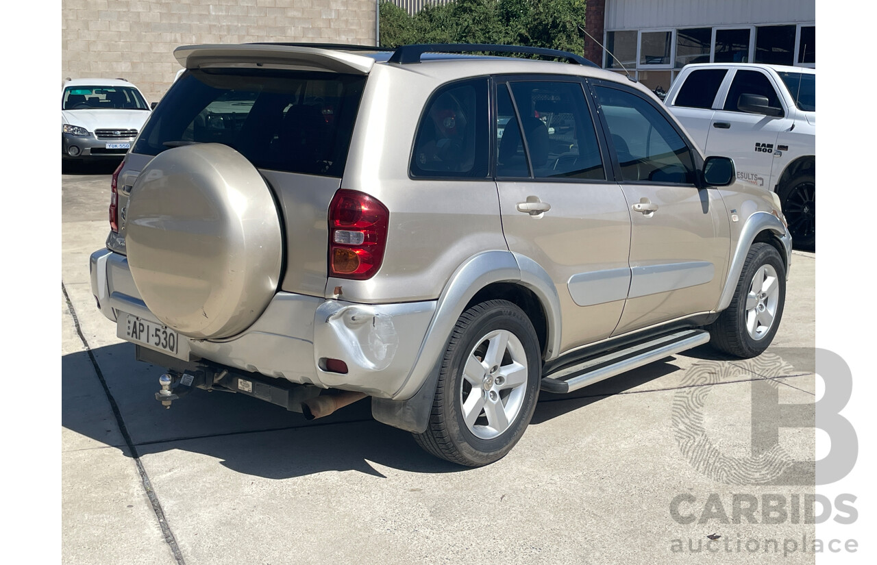 8/2003 Toyota Rav4 Cruiser (4x4) ACA23R 4d Wagon Tan 2.4L