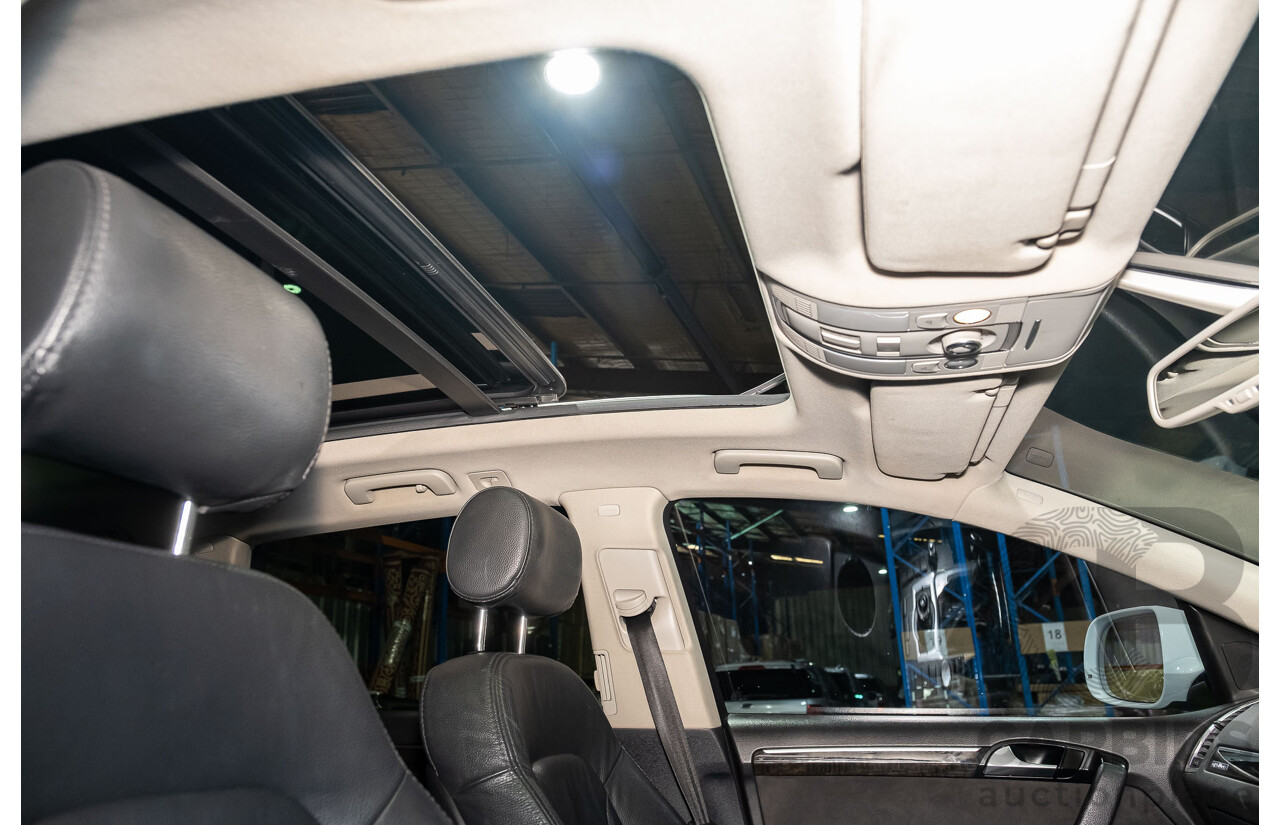 4/2014 Audi Q7 3.0 TDI Quattro S-Line Pack MY14 4d Wagon White 7 Seater Turbo Diesel 3.0L