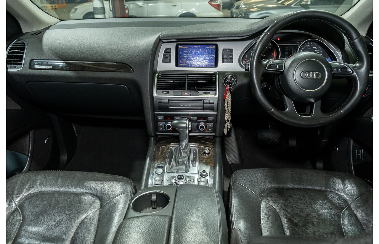 4/2014 Audi Q7 3.0 TDI Quattro S-Line Pack MY14 4d Wagon White 7 Seater Turbo Diesel 3.0L