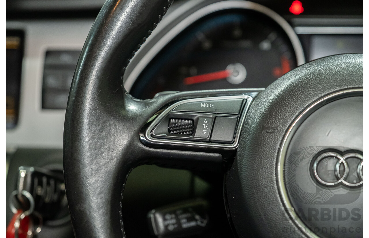 4/2014 Audi Q7 3.0 TDI Quattro S-Line Pack MY14 4d Wagon White 7 Seater Turbo Diesel 3.0L