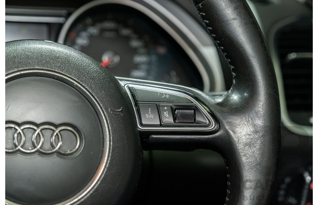 4/2014 Audi Q7 3.0 TDI Quattro S-Line Pack MY14 4d Wagon White 7 Seater Turbo Diesel 3.0L