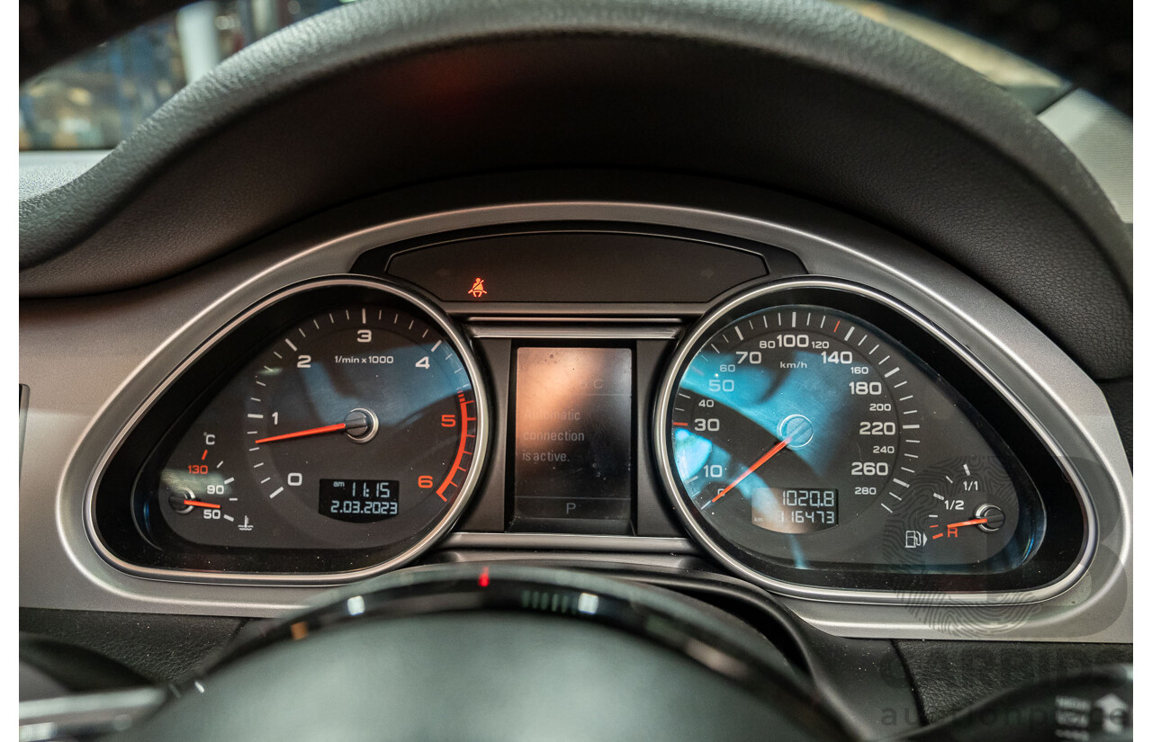 4/2014 Audi Q7 3.0 TDI Quattro S-Line Pack MY14 4d Wagon White 7 Seater Turbo Diesel 3.0L