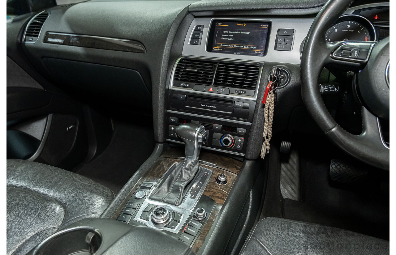 4/2014 Audi Q7 3.0 TDI Quattro S-Line Pack MY14 4d Wagon White 7 Seater Turbo Diesel 3.0L