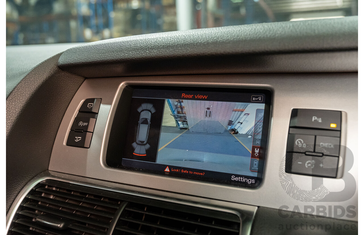 4/2014 Audi Q7 3.0 TDI Quattro S-Line Pack MY14 4d Wagon White 7 Seater Turbo Diesel 3.0L