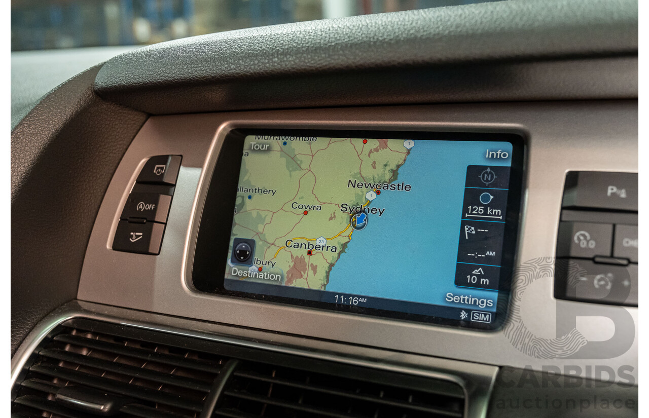 4/2014 Audi Q7 3.0 TDI Quattro S-Line Pack MY14 4d Wagon White 7 Seater Turbo Diesel 3.0L