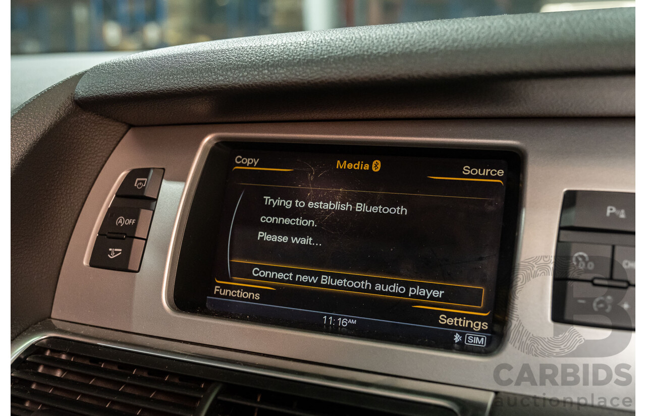 4/2014 Audi Q7 3.0 TDI Quattro S-Line Pack MY14 4d Wagon White 7 Seater Turbo Diesel 3.0L