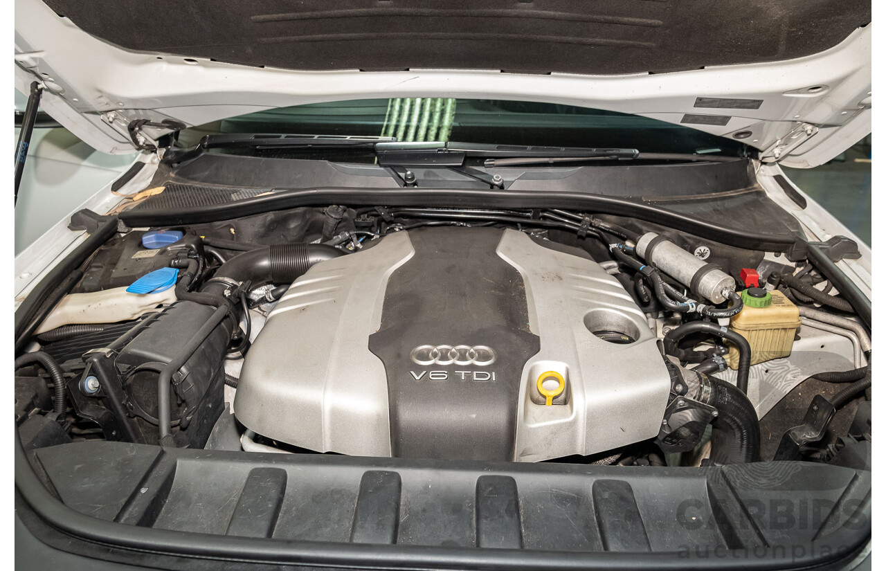 4/2014 Audi Q7 3.0 TDI Quattro S-Line Pack MY14 4d Wagon White 7 Seater Turbo Diesel 3.0L