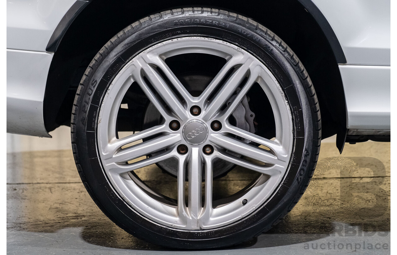 4/2014 Audi Q7 3.0 TDI Quattro S-Line Pack MY14 4d Wagon White 7 Seater Turbo Diesel 3.0L