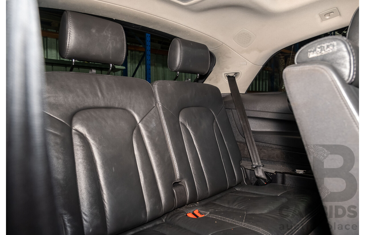 4/2014 Audi Q7 3.0 TDI Quattro S-Line Pack MY14 4d Wagon White 7 Seater Turbo Diesel 3.0L