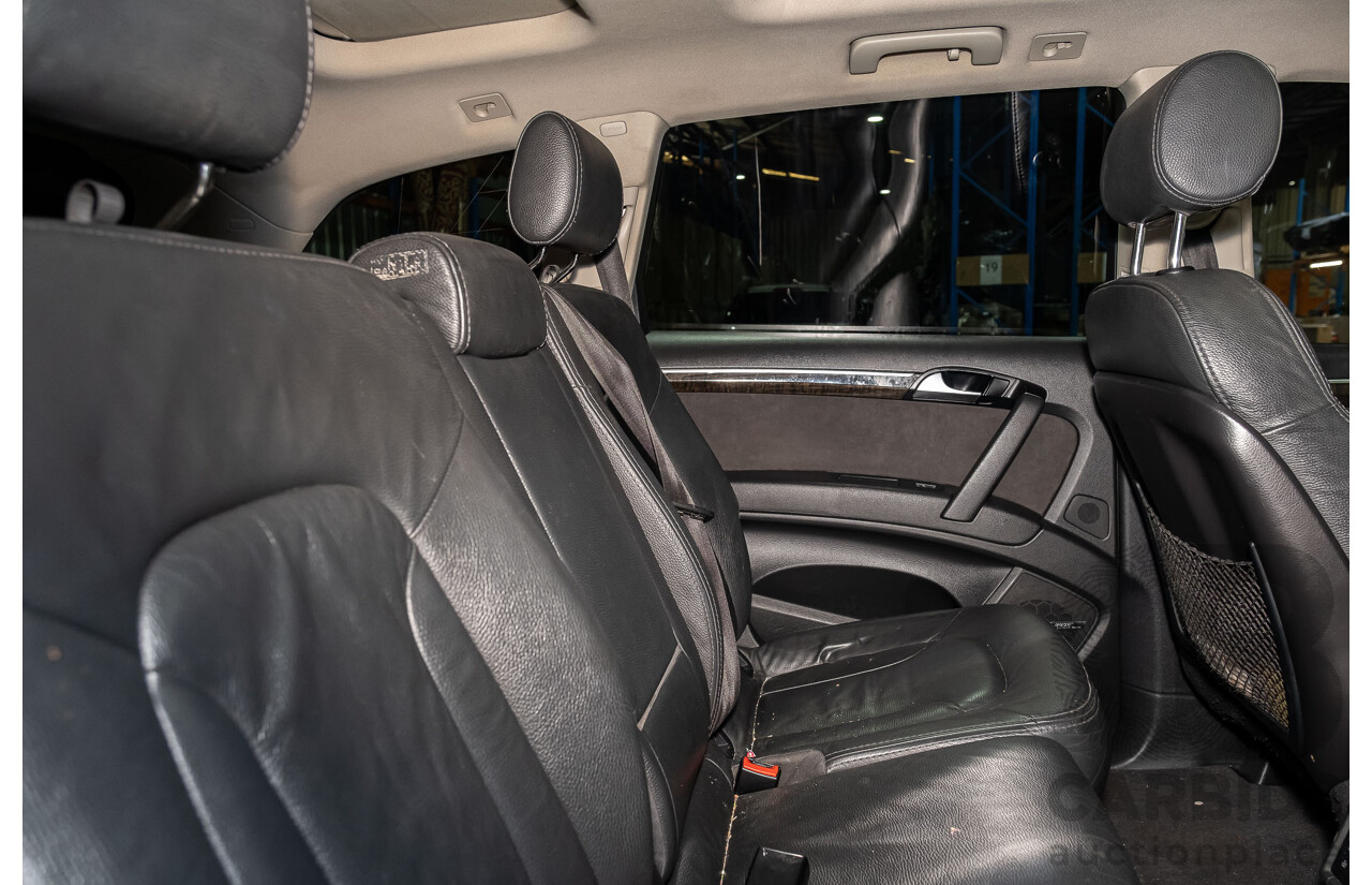 4/2014 Audi Q7 3.0 TDI Quattro S-Line Pack MY14 4d Wagon White 7 Seater Turbo Diesel 3.0L