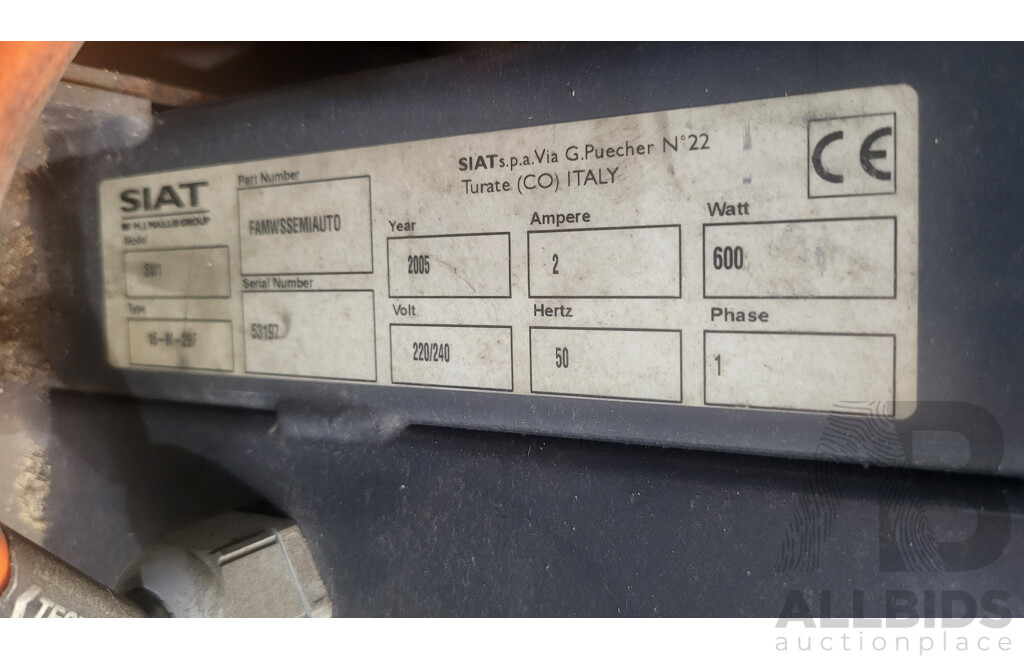 SIAT SW1 2005 WRAPPING MACHINE