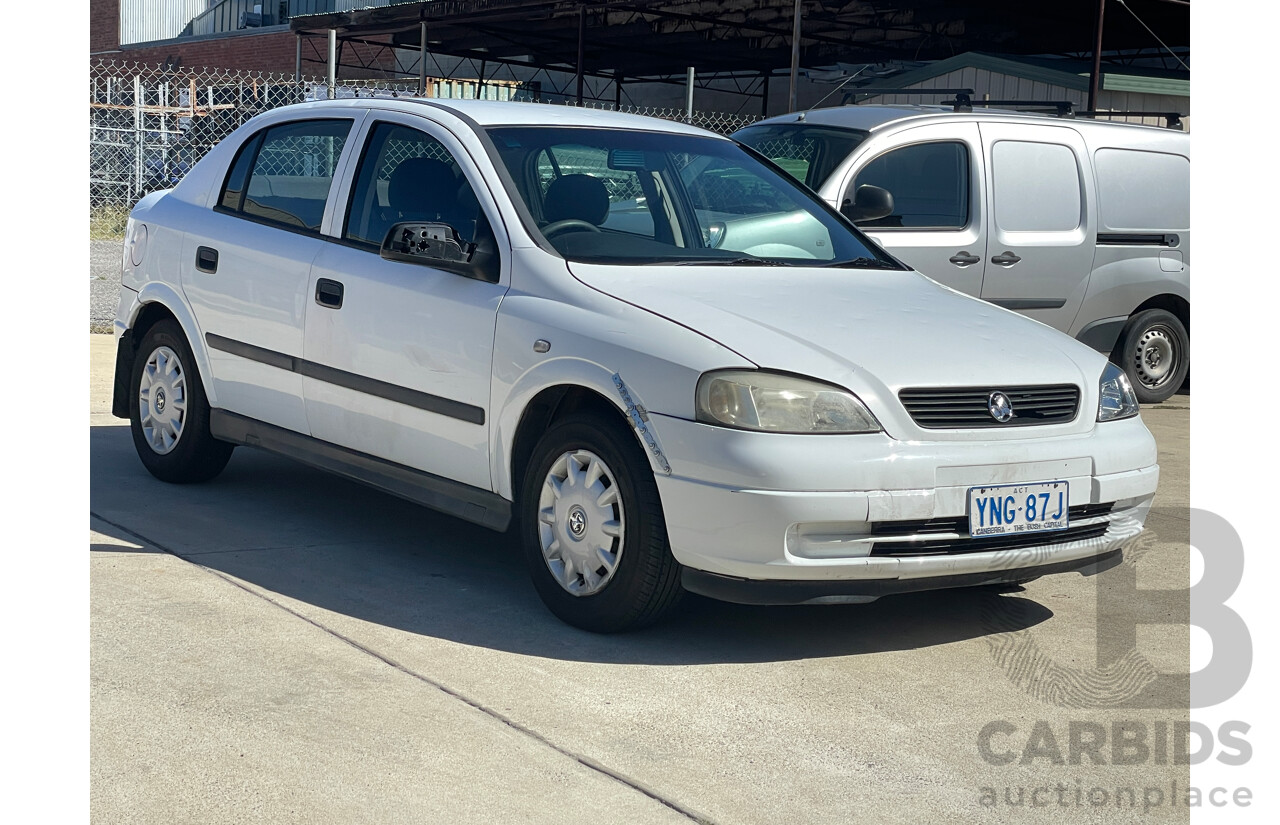 7/2004 Holden Astra Classic TS 5d Hatchback White 1.8L