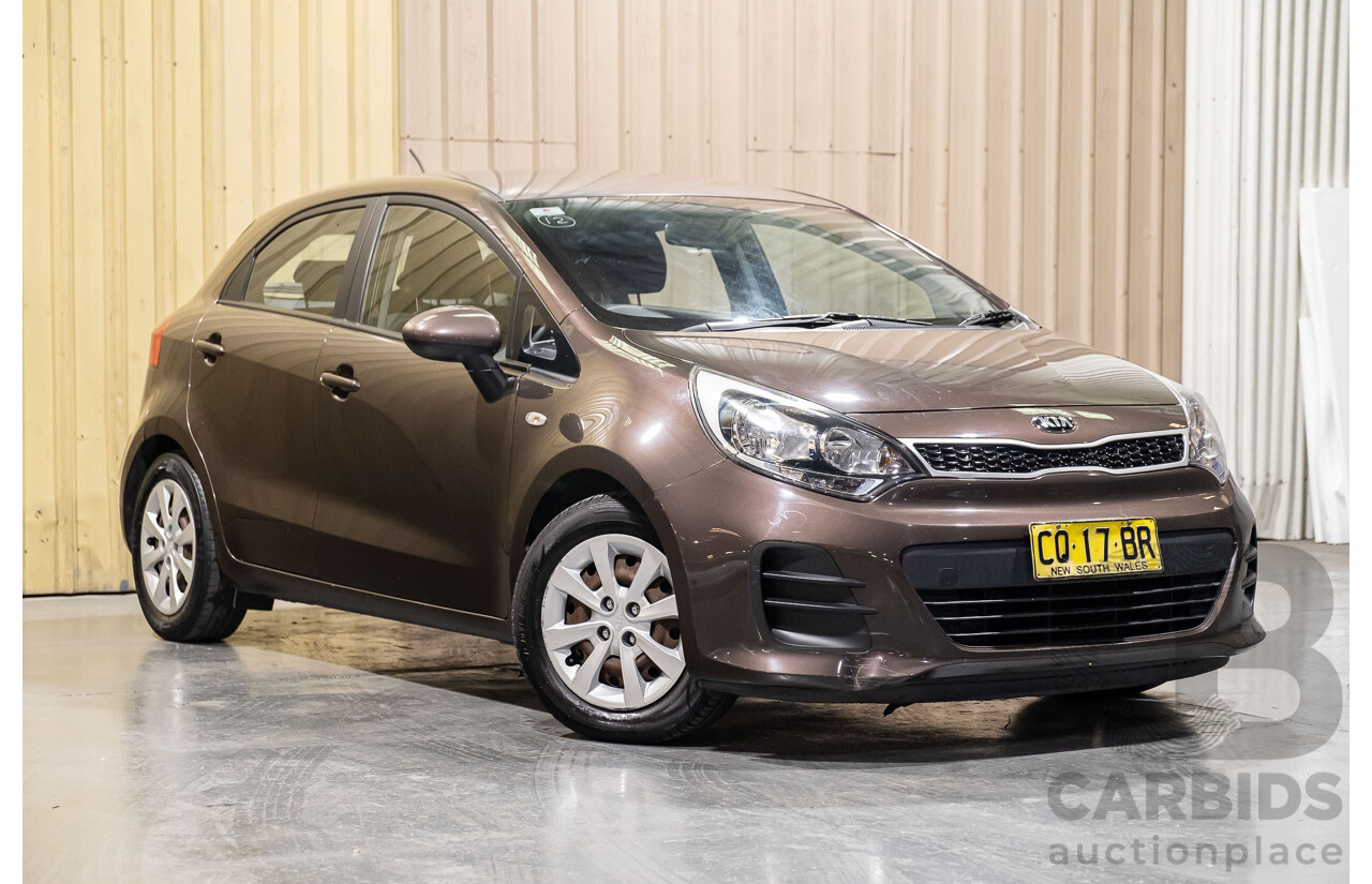 10/2015 Kia RIO S UB MY16 5d Hatchback Brown 1.4L