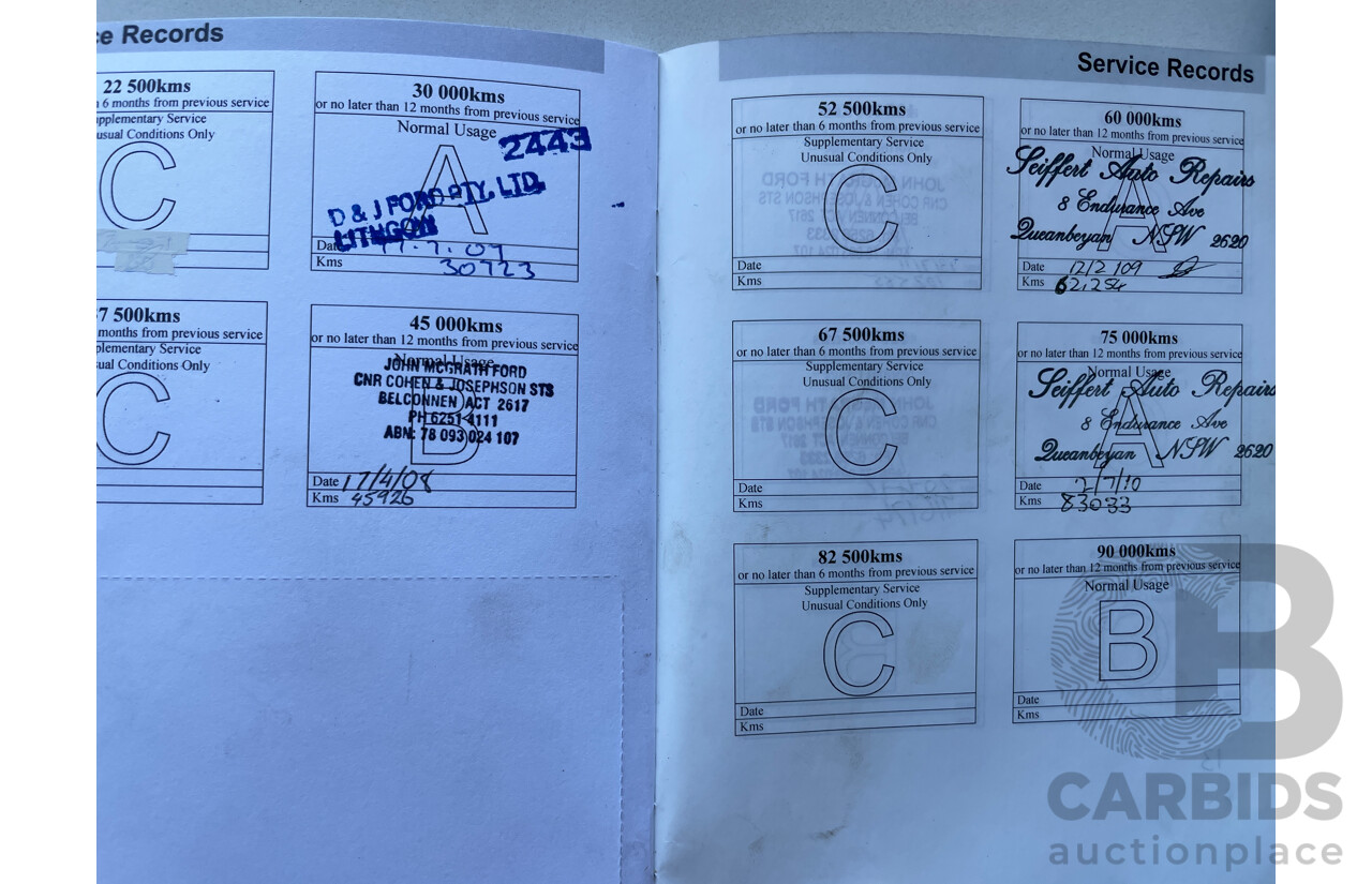 7/2006 Ford Falcon XT BF 4d Sedan White 4.0L