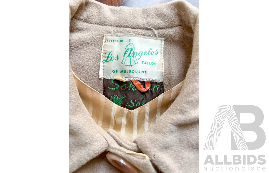 Two Jackets One Burberry and Woolen Los Angeles of Melbourne with Detached Stole