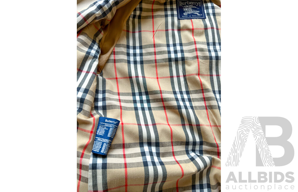 Two Jackets One Burberry and Woolen Los Angeles of Melbourne with Detached Stole