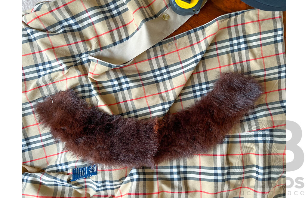 Two Jackets One Burberry and Woolen Los Angeles of Melbourne with Detached Stole