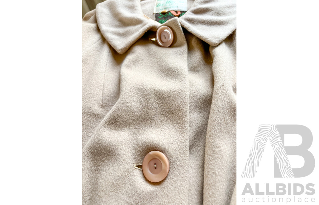 Two Jackets One Burberry and Woolen Los Angeles of Melbourne with Detached Stole