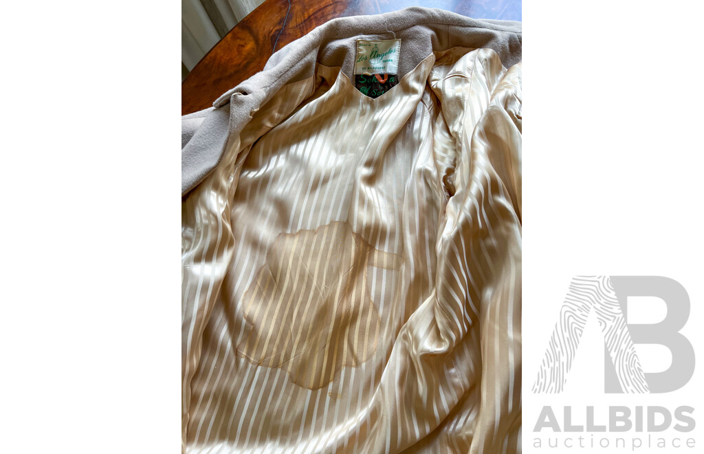 Two Jackets One Burberry and Woolen Los Angeles of Melbourne with Detached Stole