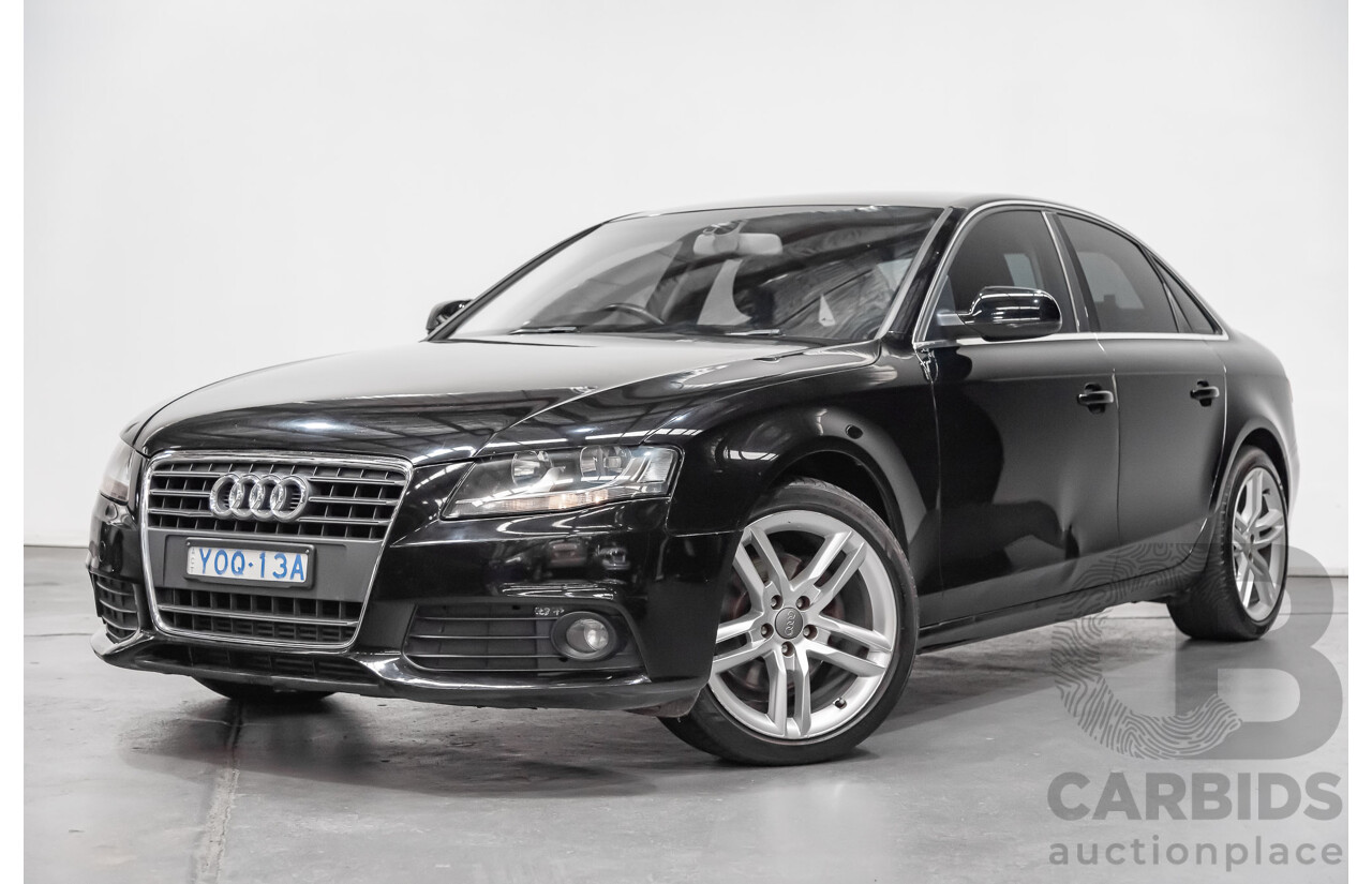 2/2010 Audi A4 1.8 TFSI B8 (8K) 4d Sedan Black 1.8L Turbo