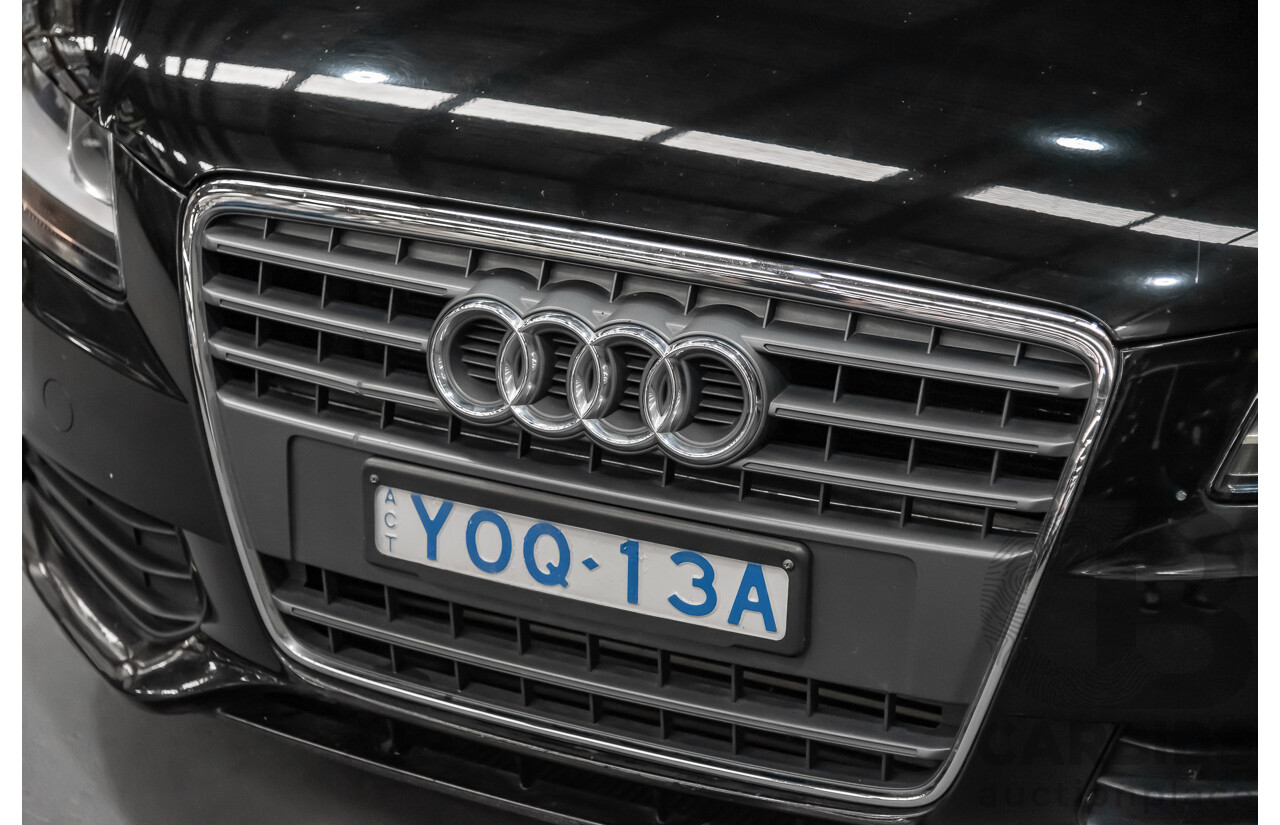 2/2010 Audi A4 1.8 TFSI B8 (8K) 4d Sedan Black 1.8L Turbo