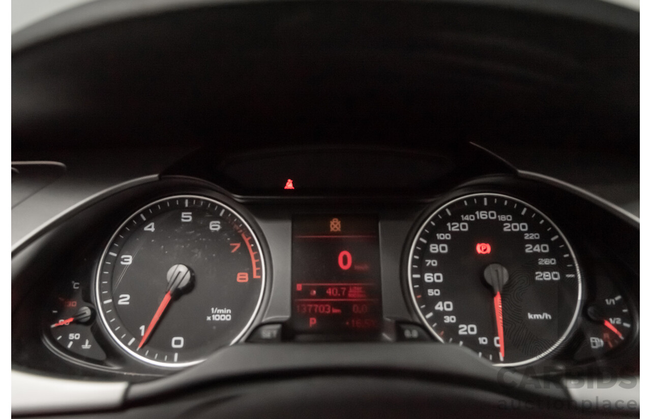 2/2010 Audi A4 1.8 TFSI B8 (8K) 4d Sedan Black 1.8L Turbo
