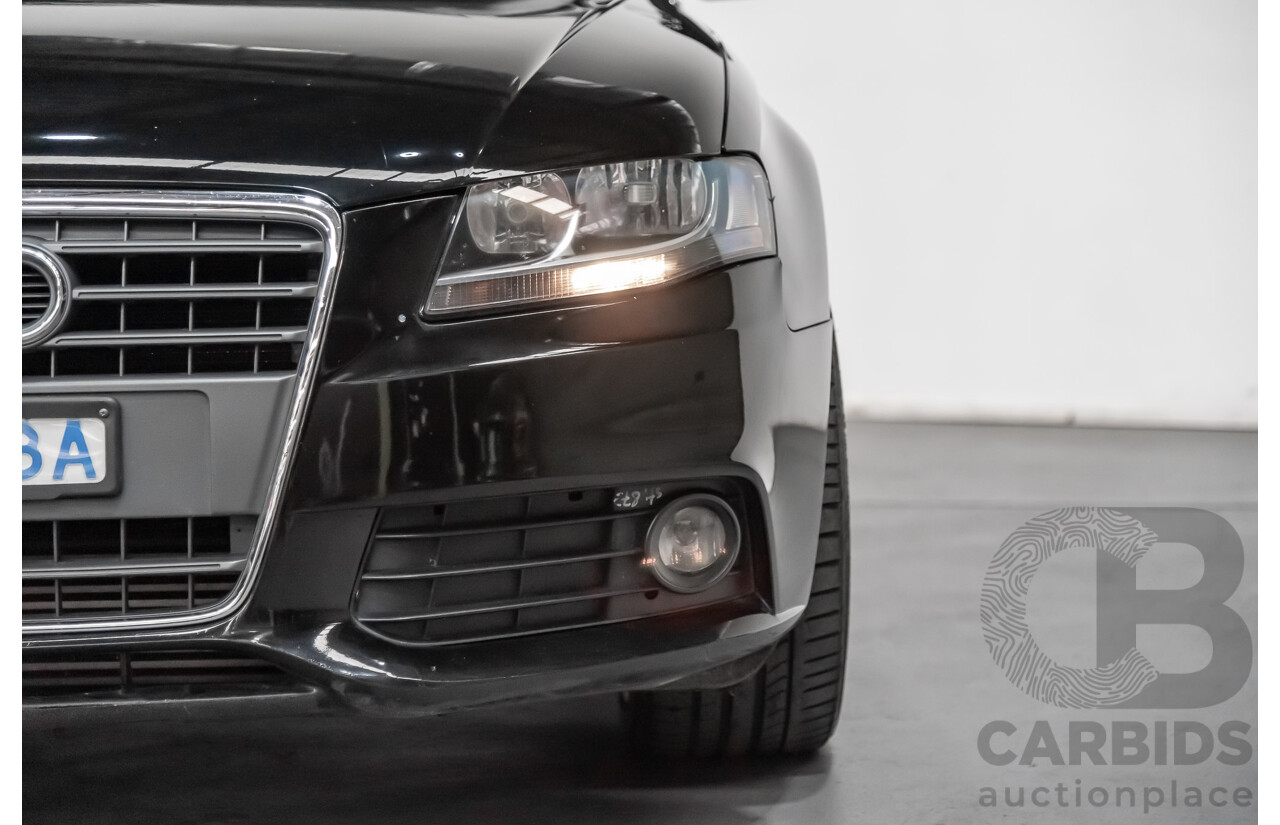 2/2010 Audi A4 1.8 TFSI B8 (8K) 4d Sedan Black 1.8L Turbo