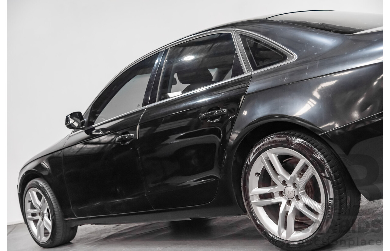 2/2010 Audi A4 1.8 TFSI B8 (8K) 4d Sedan Black 1.8L Turbo