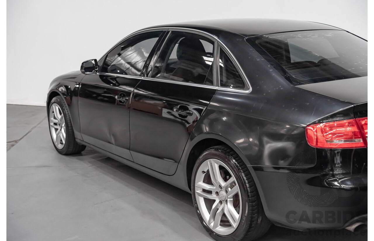 2/2010 Audi A4 1.8 TFSI B8 (8K) 4d Sedan Black 1.8L Turbo