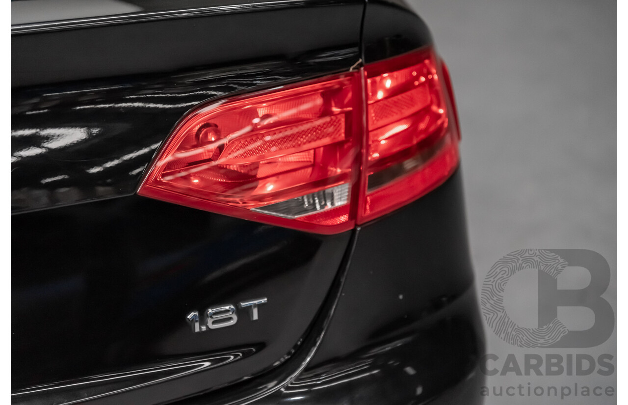 2/2010 Audi A4 1.8 TFSI B8 (8K) 4d Sedan Black 1.8L Turbo