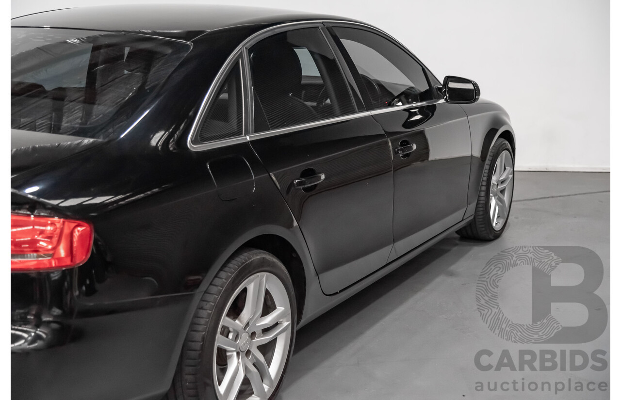 2/2010 Audi A4 1.8 TFSI B8 (8K) 4d Sedan Black 1.8L Turbo