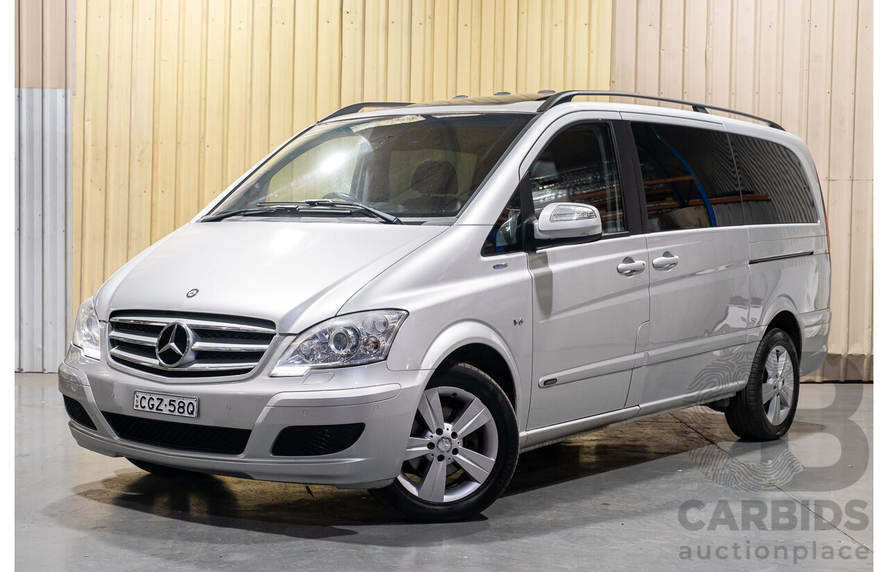 6/2012 Mercedes-Benz Viano 3.0 CDI BlueEFFICENCY 639 MY11 4d Wagon Brilliant Silver Metallic V6 3.0L Turbo Diesel - 8 Seater