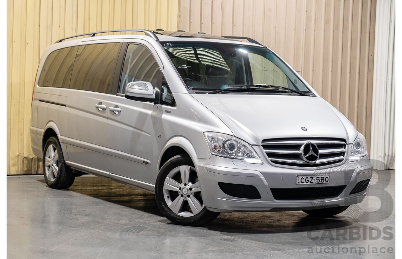 6/2012 Mercedes-Benz Viano 3.0 CDI BlueEFFICENCY 639 MY11 4d Wagon Brilliant Silver Metallic V6 3.0L Turbo Diesel - 8 Seater