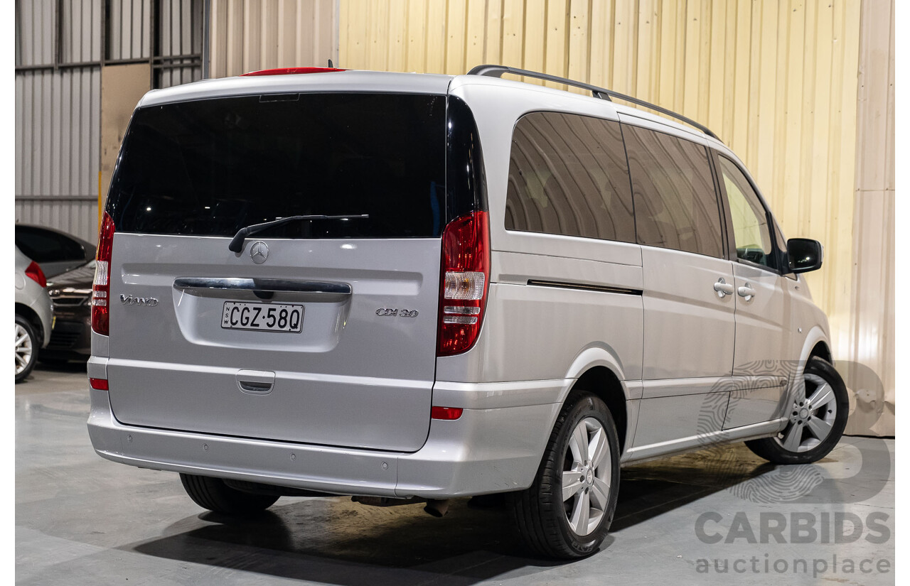 6/2012 Mercedes-Benz Viano 3.0 CDI BlueEFFICENCY 639 MY11 4d Wagon Brilliant Silver Metallic V6 3.0L Turbo Diesel - 8 Seater