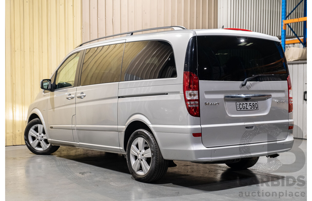 6/2012 Mercedes-Benz Viano 3.0 CDI BlueEFFICENCY 639 MY11 4d Wagon Brilliant Silver Metallic V6 3.0L Turbo Diesel - 8 Seater