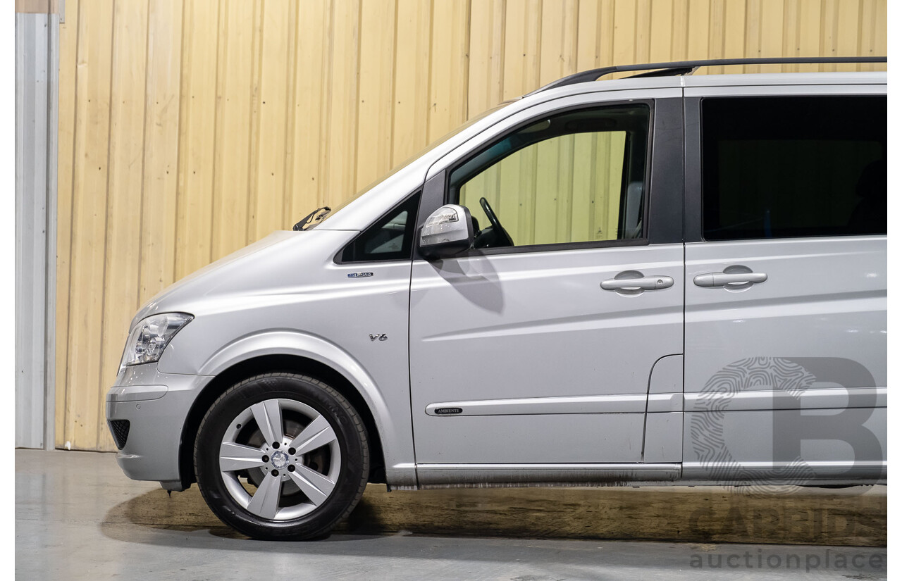 6/2012 Mercedes-Benz Viano 3.0 CDI BlueEFFICENCY 639 MY11 4d Wagon Brilliant Silver Metallic V6 3.0L Turbo Diesel - 8 Seater