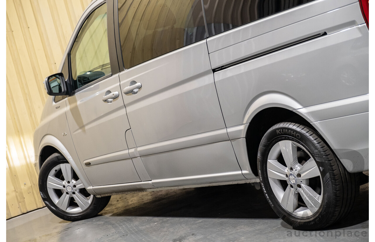 6/2012 Mercedes-Benz Viano 3.0 CDI BlueEFFICENCY 639 MY11 4d Wagon Brilliant Silver Metallic V6 3.0L Turbo Diesel - 8 Seater