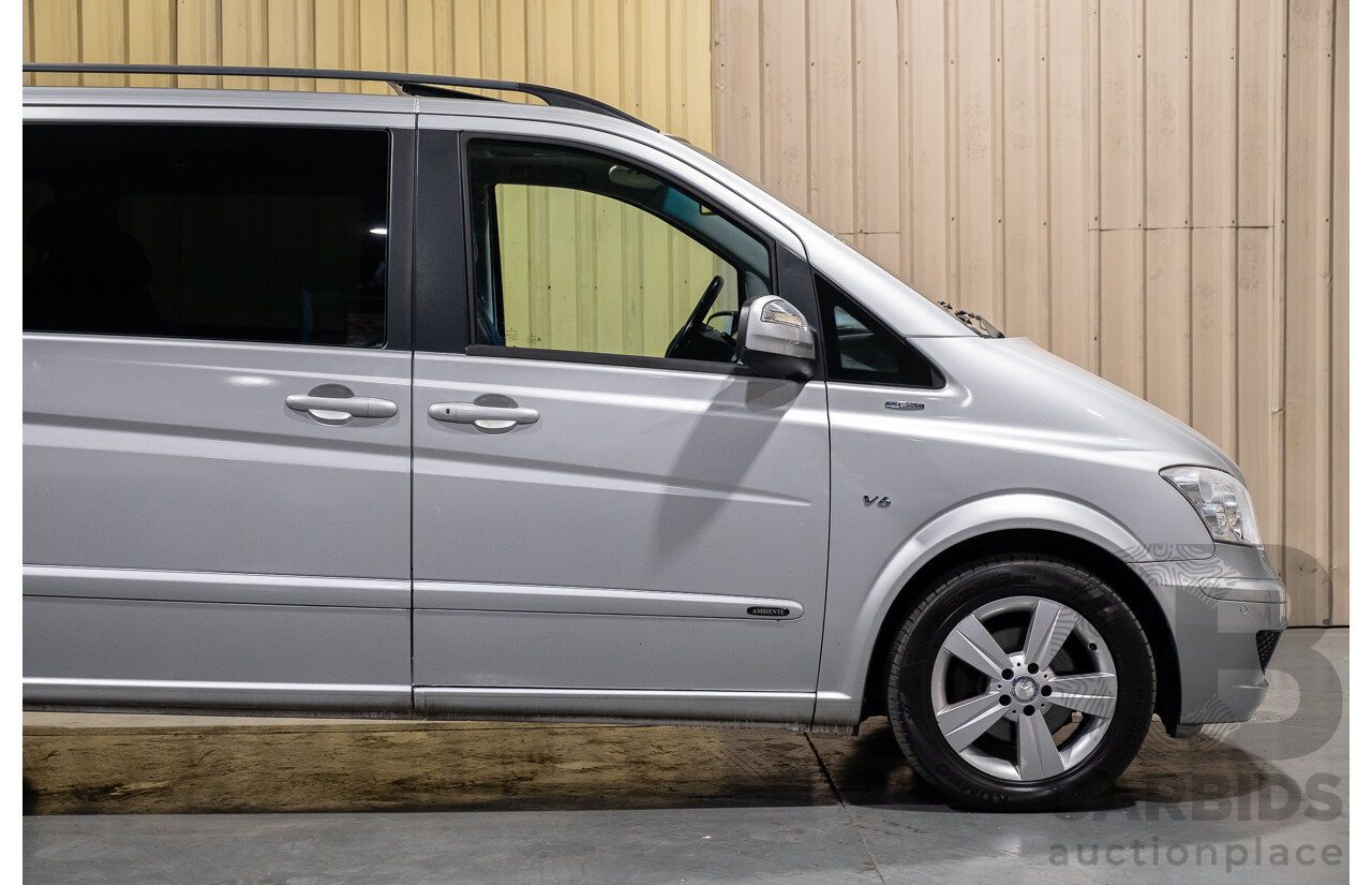 6/2012 Mercedes-Benz Viano 3.0 CDI BlueEFFICENCY 639 MY11 4d Wagon Brilliant Silver Metallic V6 3.0L Turbo Diesel - 8 Seater