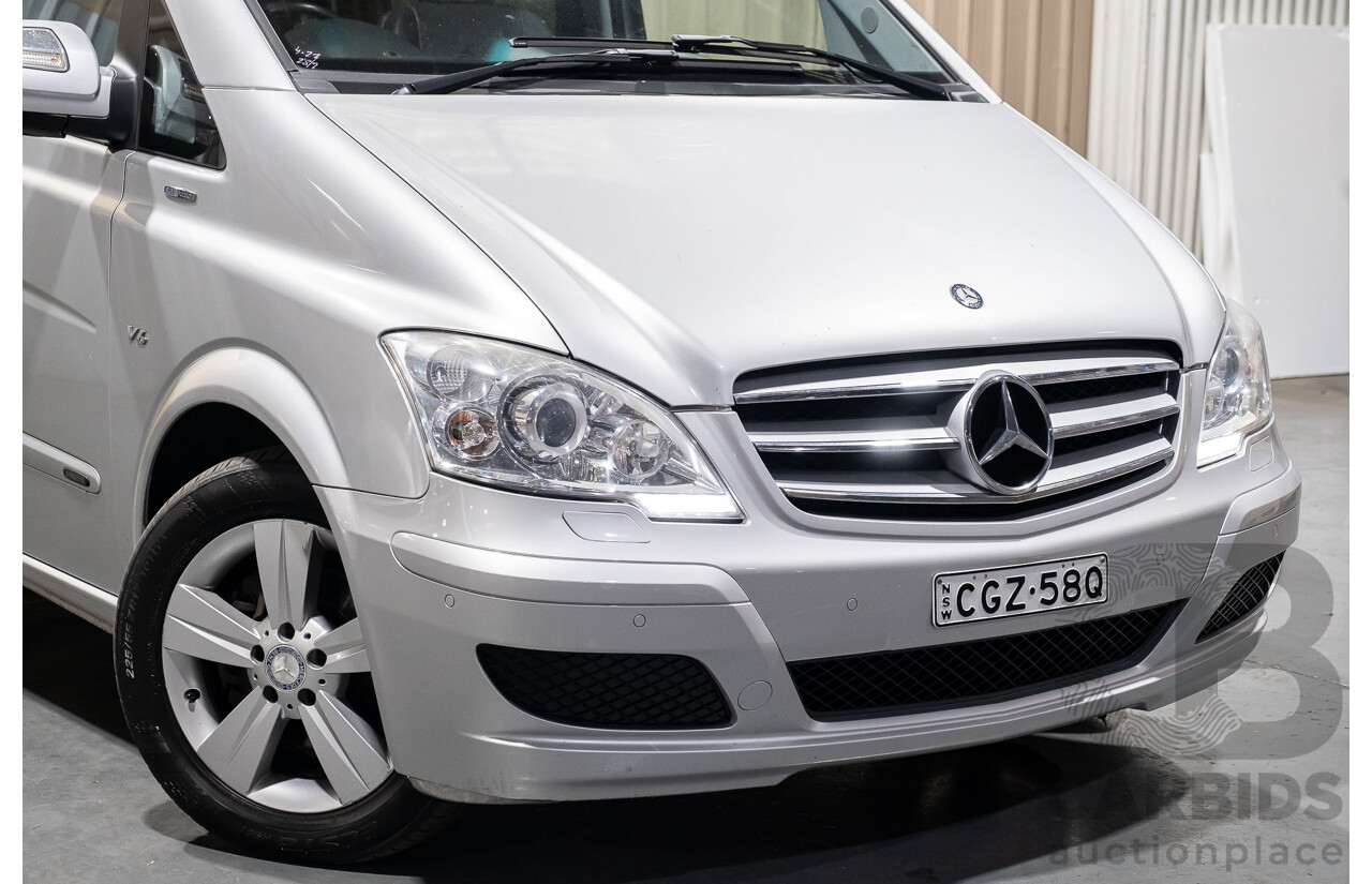 6/2012 Mercedes-Benz Viano 3.0 CDI BlueEFFICENCY 639 MY11 4d Wagon Brilliant Silver Metallic V6 3.0L Turbo Diesel - 8 Seater
