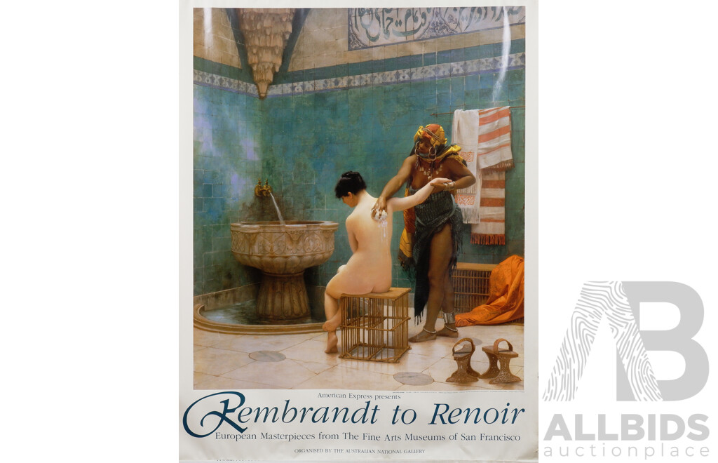 Two Posters - 'Rembrandt to Renoir' and 'Theatre de L'Opera', each approx. 88 x 70 cm (2_