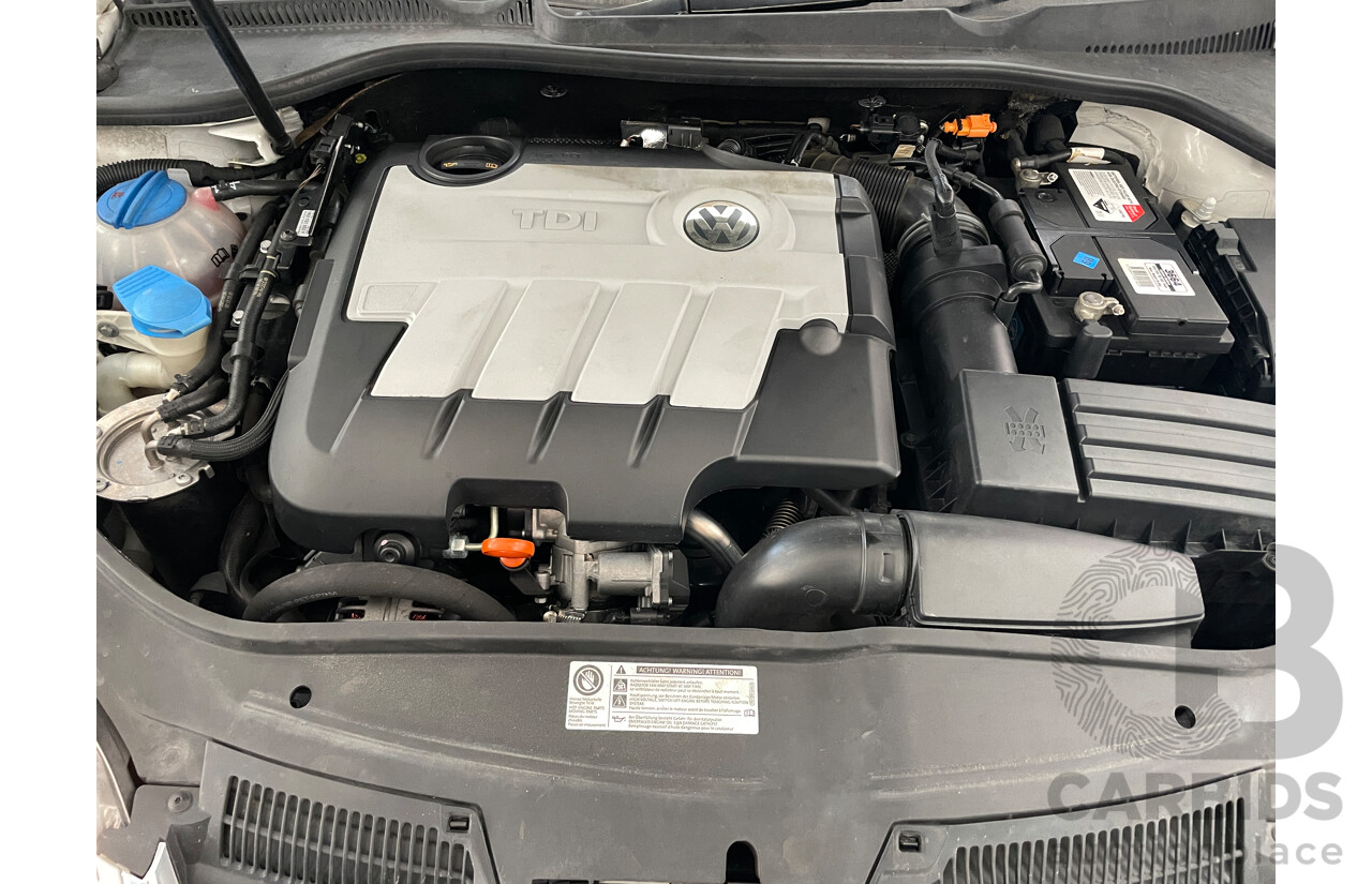 6/2010 Volkswagen Jetta 103 TDI 1KM MY10 4d Sedan White 2.0L