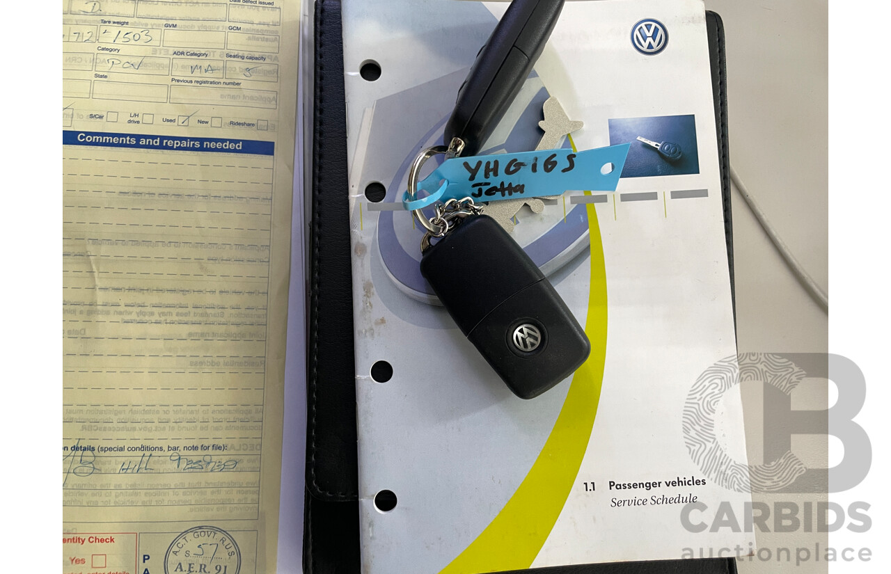 6/2010 Volkswagen Jetta 103 TDI 1KM MY10 4d Sedan White 2.0L