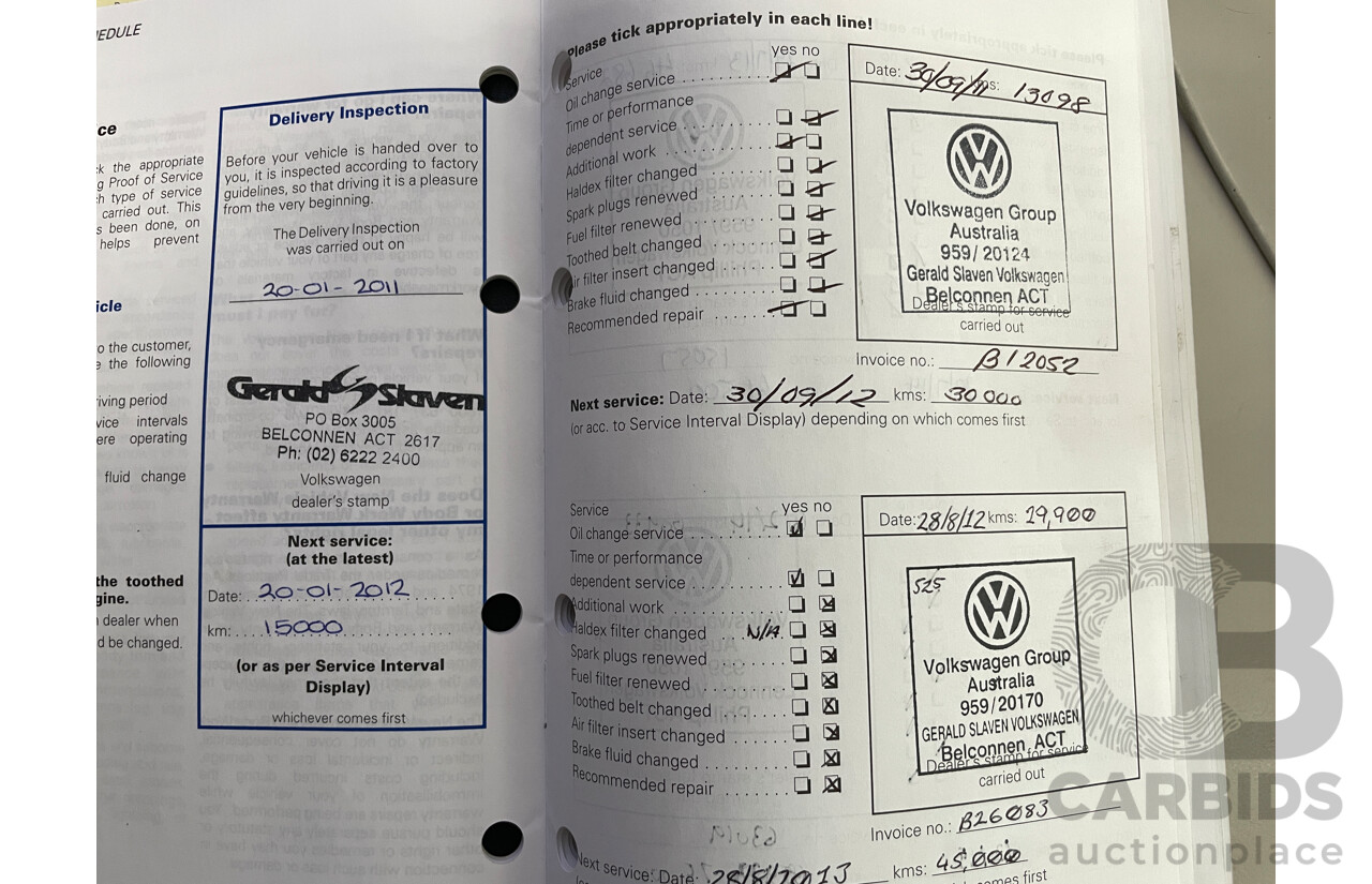 6/2010 Volkswagen Jetta 103 TDI 1KM MY10 4d Sedan White 2.0L