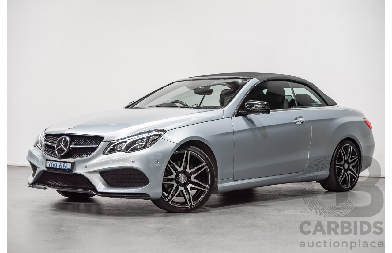 8/2015 Mercedes-Benz E250  207 MY15 2d Cabriolet Silver 2.0L Turbo