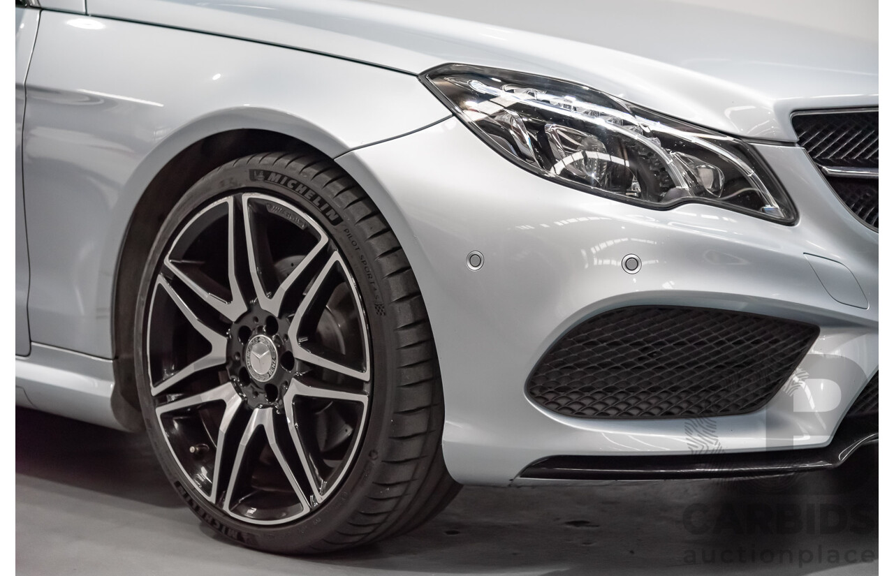 8/2015 Mercedes-Benz E250  207 MY15 2d Cabriolet Silver 2.0L Turbo